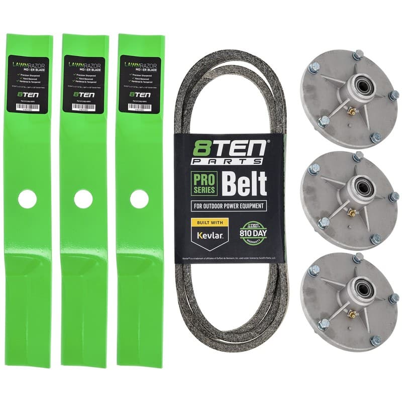 8TEN Blade Spindle Belt Deck for Murray 46501x92A 46 Inch 092117E701 092574