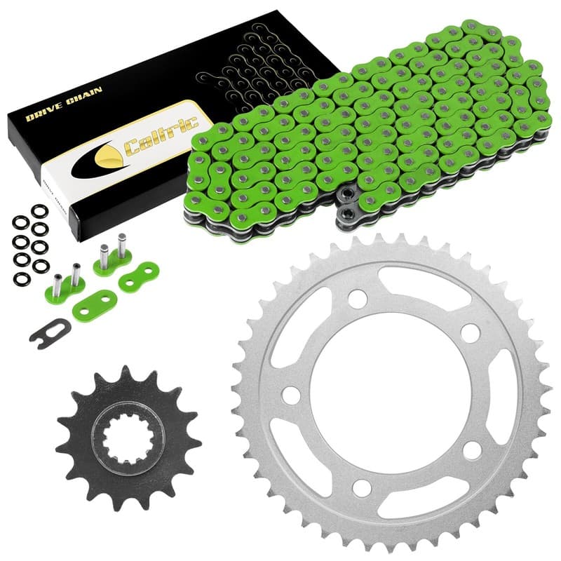 Green O-Ring Drive Chain & Sprockets Kit for Honda CBR600F2 CBR600F3 CBR600Sjr