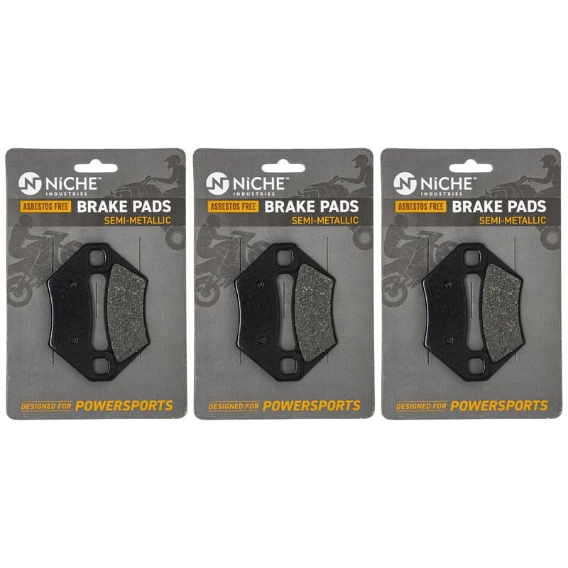 NICHE Brake Pad Set for Arctic Cat 1436-420 Complete Semi-Metallic 3 Pack