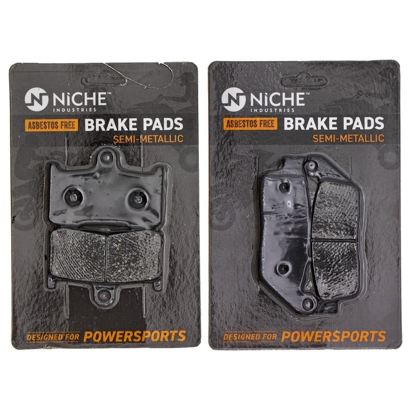 NICHE Brake Pad Set for Victory High Ball Vegas Kingpin Front Rear Semi-Metallic