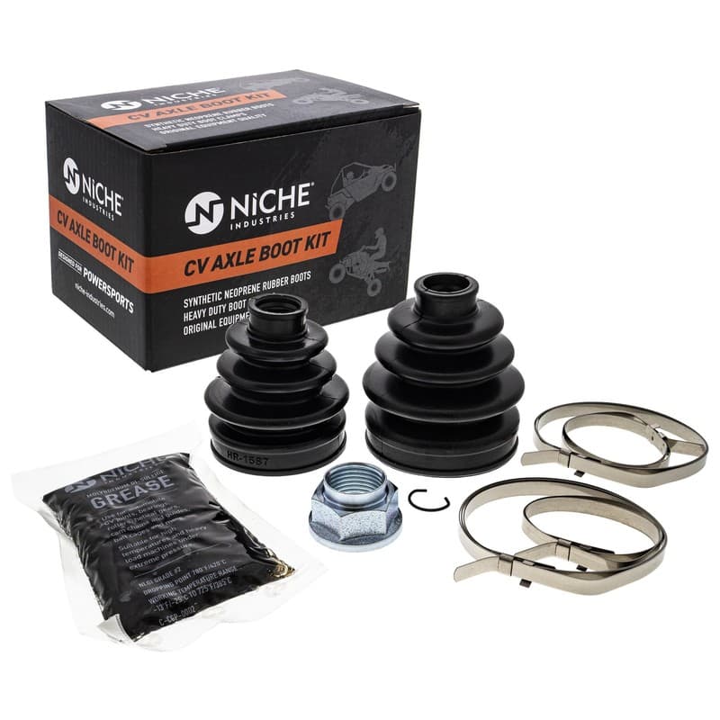 NICHE Front CV Axle Boot Kit for Yamaha Rhino 660 450 5KM-2510H-10-00 UTV