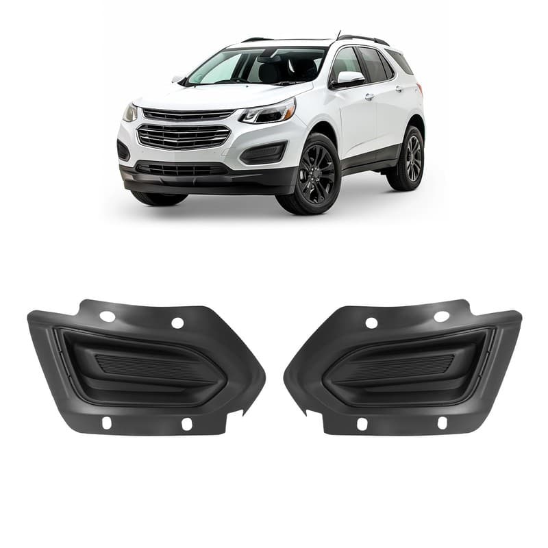 For Chevrolet Equinox L/LS 16 17 Fog Light Bezel Trim Cover Pair LH+RH Side