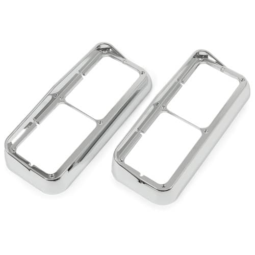 Chrome Headlight Bezel Pair For Freightliner Kenworth T600 T800  Peterbilt 379