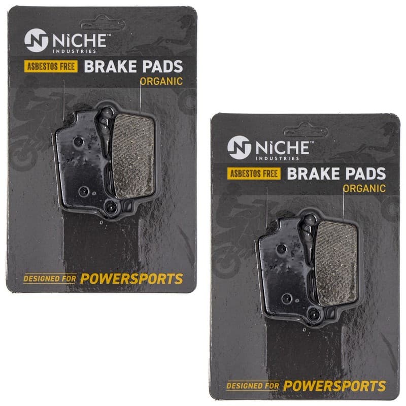 NICHE Brake Pad Set for Yamaha YZ250 Kawasaki Suzuki Front Rear Organic 2 Pack