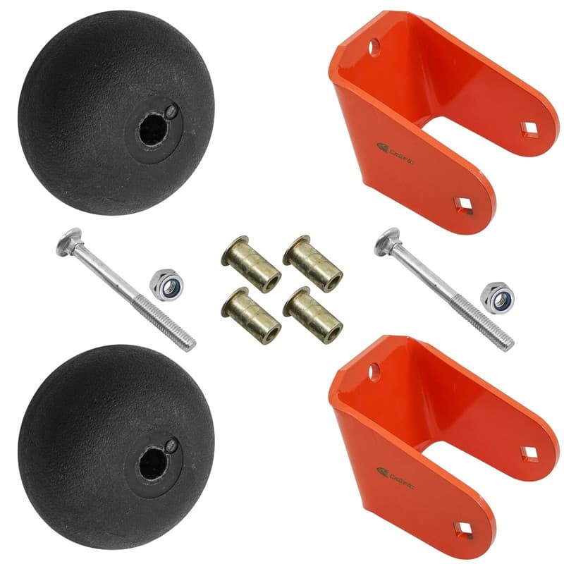 Deck Anti Scalp Wheel Rollers & Brackets For Scag SCR52-25CH SCR52-27KA 52"