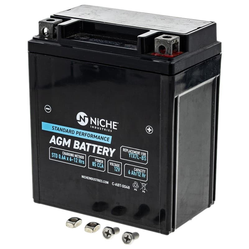 NICHE AGM Battery YTX7L for Kawasaki KLX140 Suzuki DR200 Honda Yamaha Motorcycle