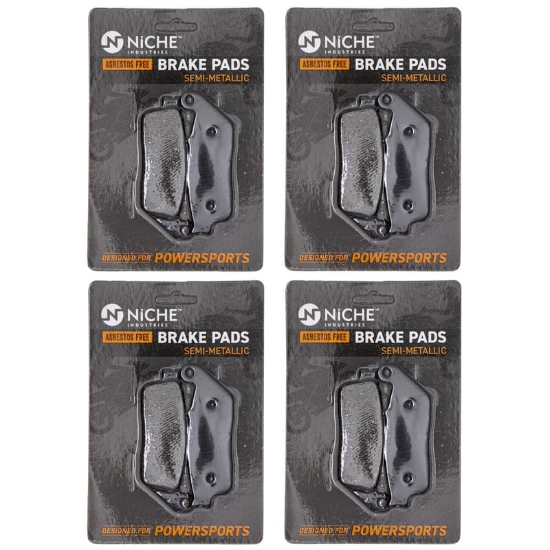 Brake Pad Set for Honda ST1100 PC800 Suzuki Front Rear Semi-Metallic 4 Pack