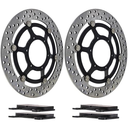 NICHE Front Brake Rotor Pad Kit for Honda CB1000R 06455-MEL-D22 Semi Metallic