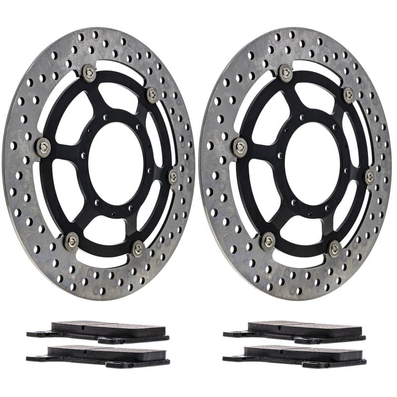 NICHE Front Brake Rotor Pad Kit for Honda CB1000R 06455-MEL-D22 Semi Metallic
