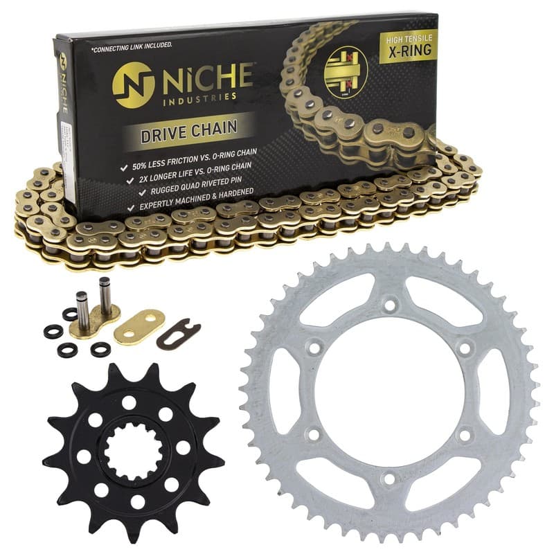 Sprocket Chain Set for Suzuki RMZ250 13/49 Tooth 520 X-Ring Front Rear