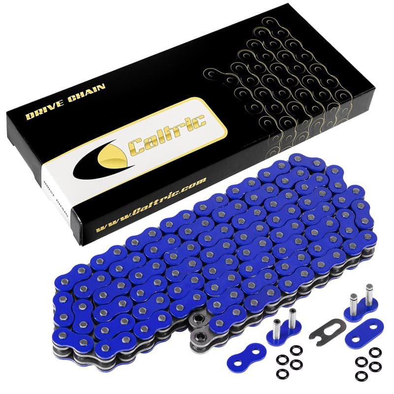 O-Ring Blue Drive Chain for Kawasaki KDX420 KDX450 1981 1982