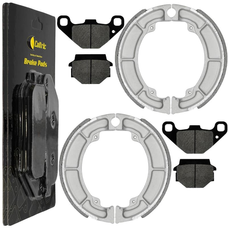 Front Brake Pads and Rear Brake Shoes For Kawasaki KLF300B Bayou 300 1988-2004