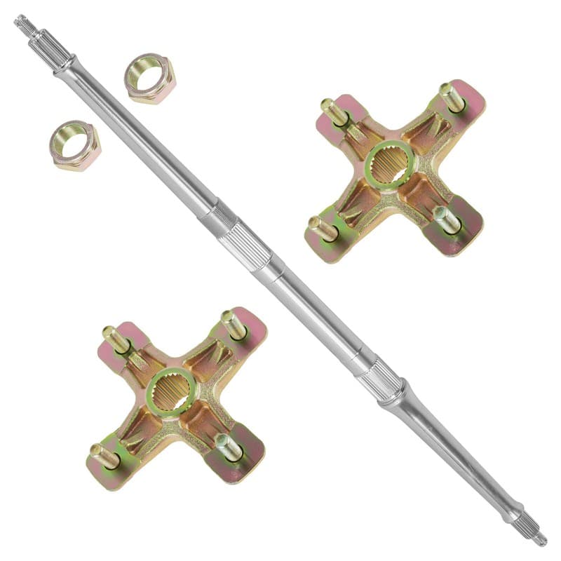 Rear Axle Shaft with Wheel Hub Nuts for Yamaha Banshee 350 YFZ350 1987 1991-2006