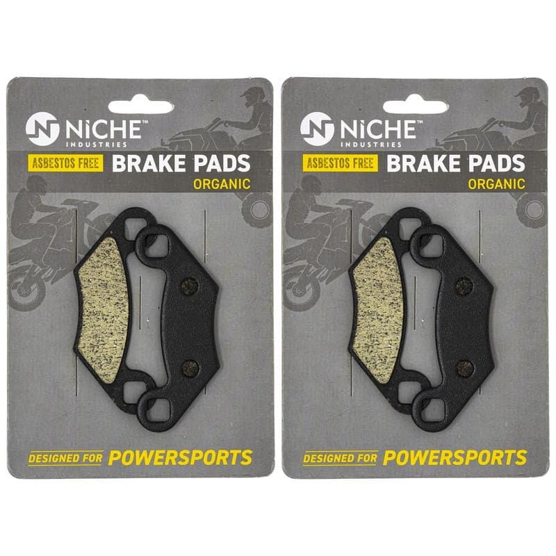 Brake Pad Set for Polaris Sportsman 500 400 450 335 Complete Organic 2 Pack