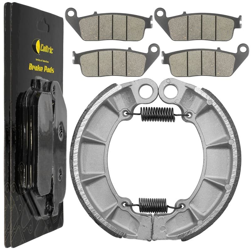 Front Brake Pads & Rear Brake Shoes for Honda PC800  Pacific Coast 89-90 1994-98