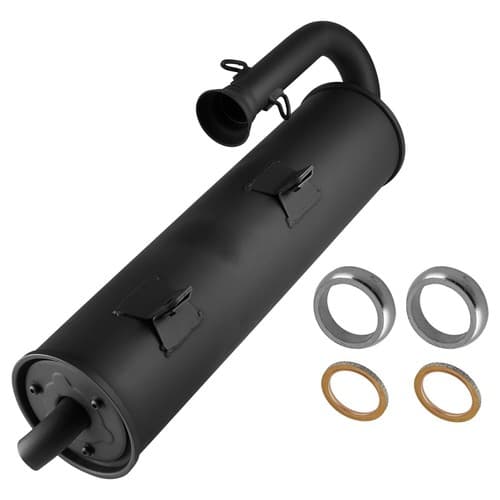 Exhaust Muffler W/Spark Arrester Gasket For Yamaha Rhino 700 YXR700 4X4 2008-13