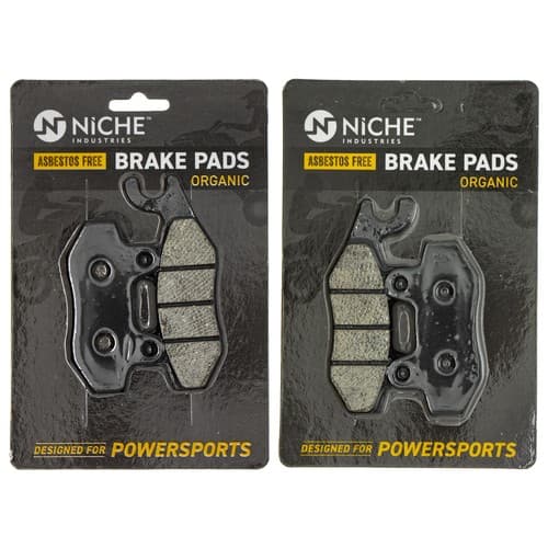 NICHE Brake Pad Set for Kawasaki KLR650 43082-0080 43082-0060 Front Rear Organic