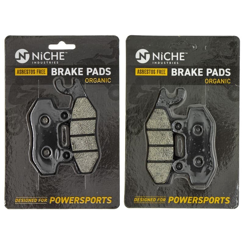 NICHE Brake Pad Set for Kawasaki KLR650 43082-0080 43082-0060 Front Rear Organic
