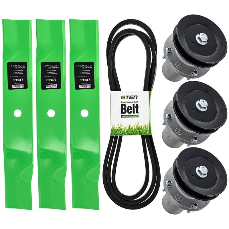 8TEN Blade Spindle Belt Kit for Cub Cadet PRO Z 154-S 942-04416 918-07416