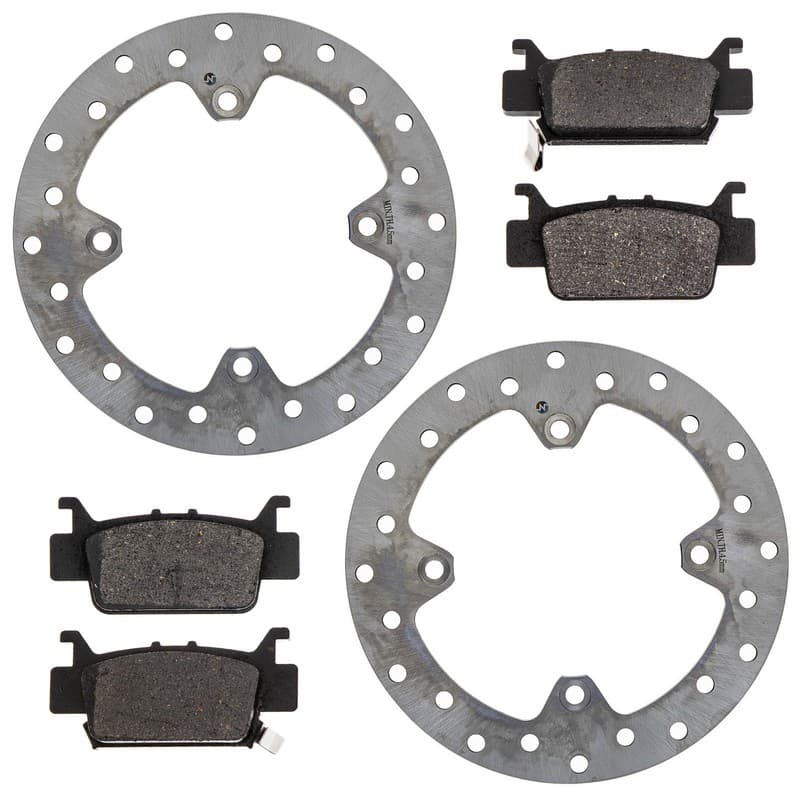 NICHE Rear Brake Pad Rotor Kit for Honda Talon 1000R 1000X 4 43251-HL6-AF1