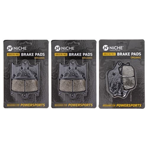 Brake Pad Set for Yamaha FZ6 FZ6R 5VN-25805-00 5VX-25806-00 Front Rear Organic