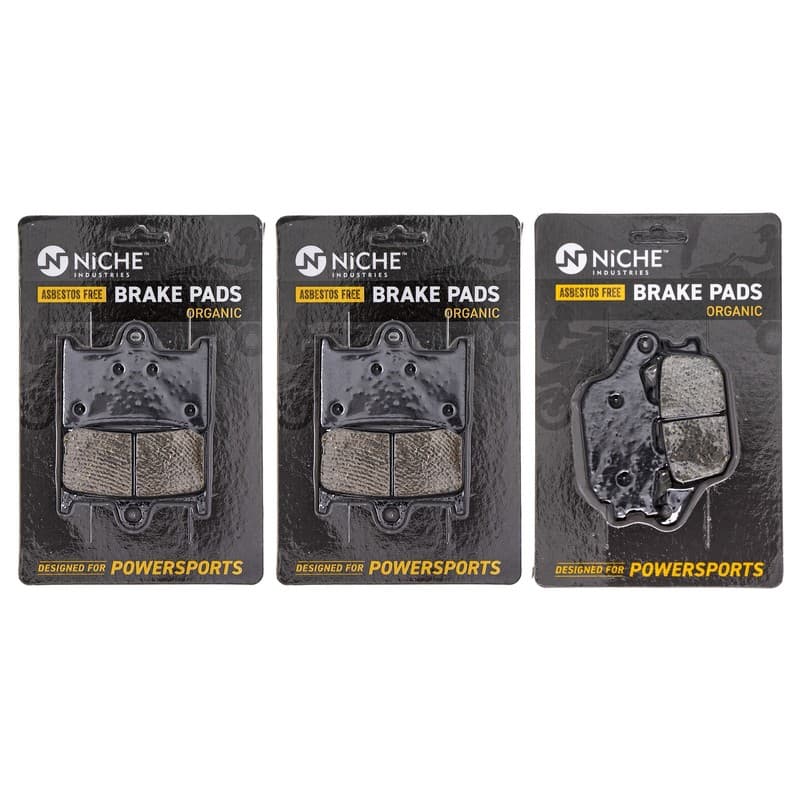 Brake Pad Set for Yamaha FZ6 FZ6R 5VN-25805-00 5VX-25806-00 Front Rear Organic
