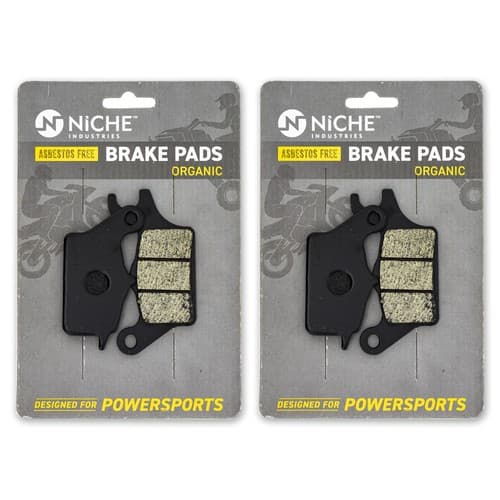 NICHE Brake Pad Set for Kawasaki Z125 Pro 43082-0134 Front Organic 2 Pack