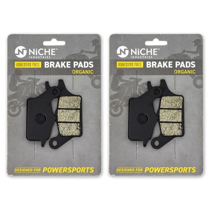 NICHE Brake Pad Set for Kawasaki Z125 Pro 43082-0134 Front Organic 2 Pack
