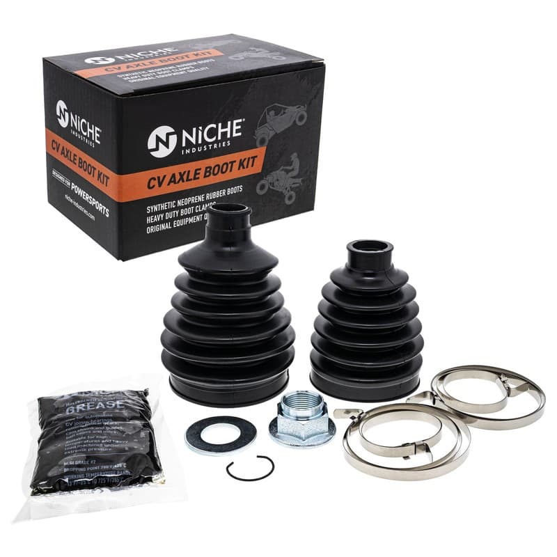 NICHE Rear CV Axle Boot Kit for Yamaha 2HC-2530Y-00-00 2HC-2530X-10-00 YXZ1000R