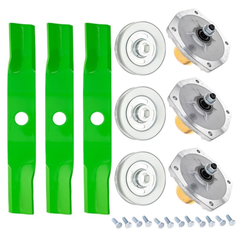 8TEN Blade Spindle Kit for Kubota RCK48P-400Z 48-inch K5583-34340 K5579-34510