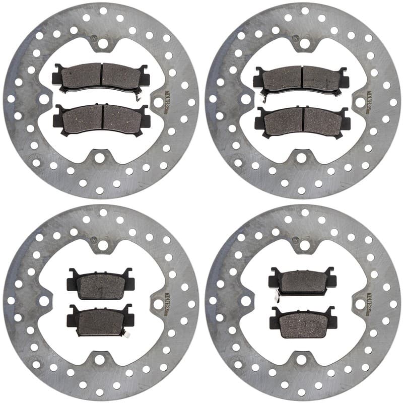 NICHE Front Rear Brake Pad Rotor Kit for Honda Pioneer 1000 1000-5 43251-HL4-A01
