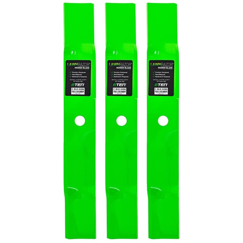 8TEN LawnRAZOR Blade for MTD Cub Cadet Z54 54-Inch Deck 759-3857 Mulching 3 Pack