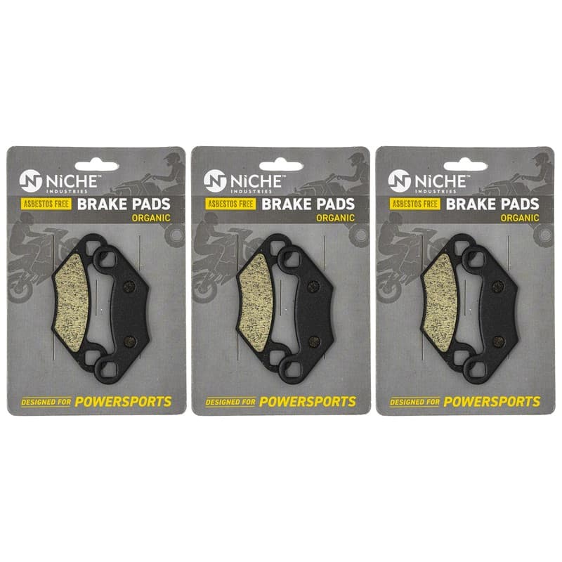 Brake Pad Set for Polaris Sportsman 500 400 450 335 Complete Organic 3 Pack