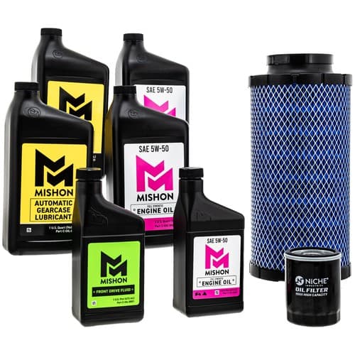 MISHON Full Service Engine Oil Change Kit for Polaris RZR XP 1000 4 RS1 UTV