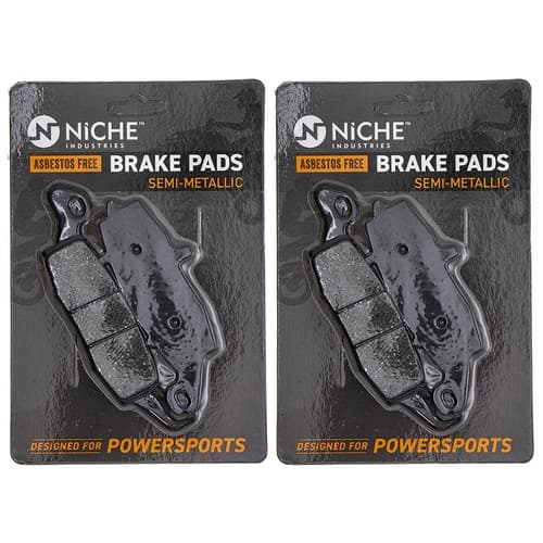 NICHE Brake Pad Set for Kawasaki Vulcan 800 1600 Front Rear Semi-Metallic 2 Pack