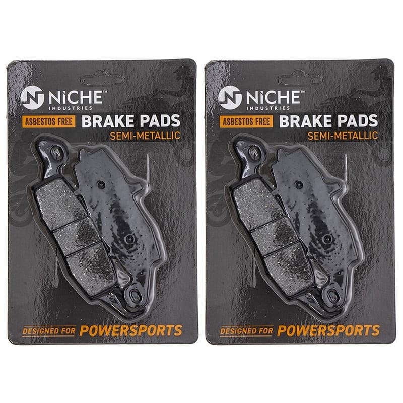 NICHE Brake Pad Set for Kawasaki Vulcan 800 1600 Front Rear Semi-Metallic 2 Pack