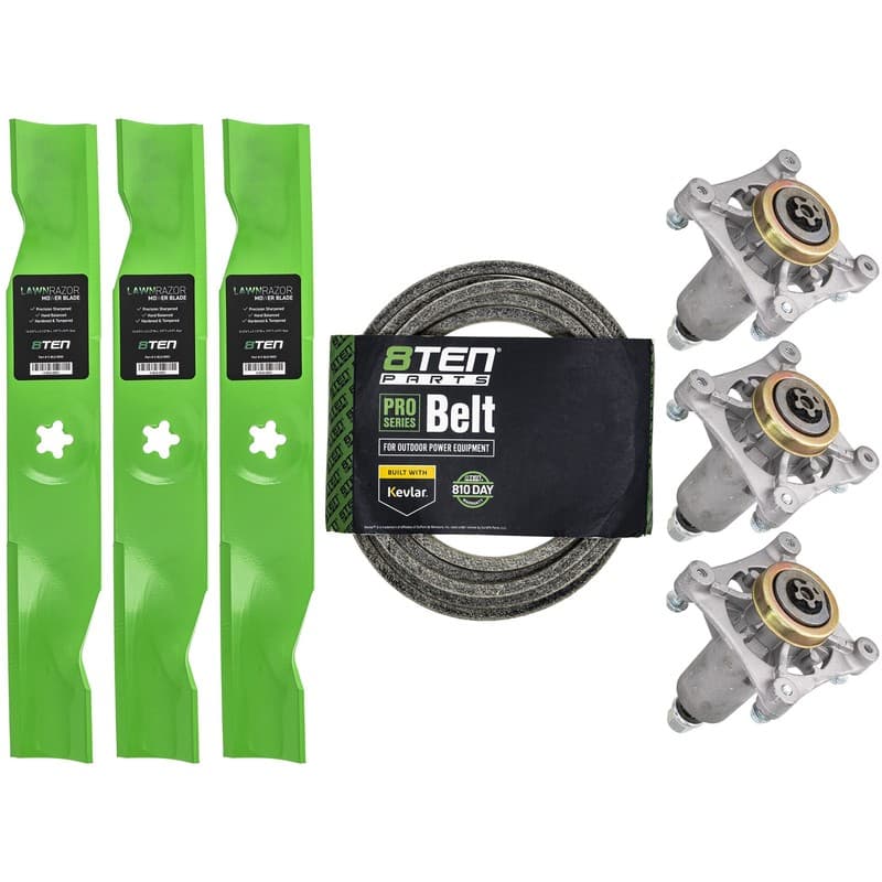 Deck Kit Blade Spindle Belt for Husqvarna Poulan YTH24V48 YTH23V48 LT2323A2
