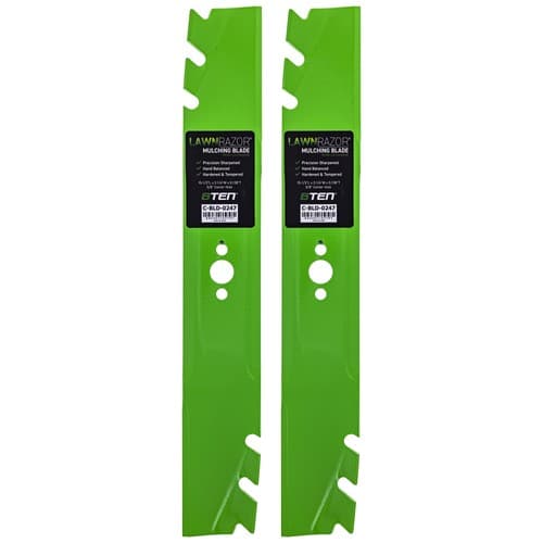 LawnRAZOR Blade Toro Time Master 30 Inch Deck 120-9500 Toothed 2 Pack