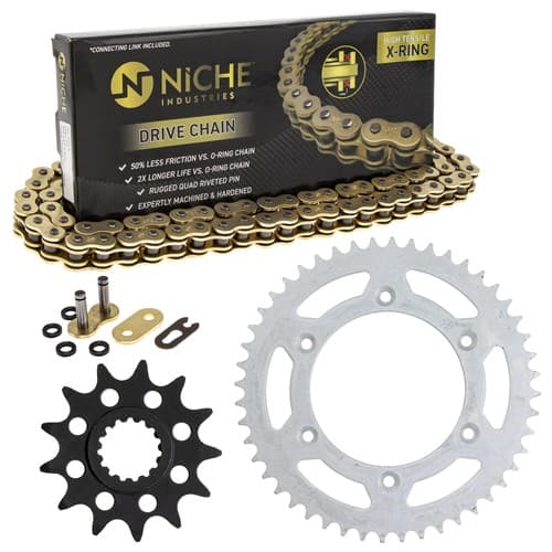 Sprocket Chain Set for KTM 250 SX 250 SXS 125 EXC 13/48 Tooth 520 X-Ring Kit