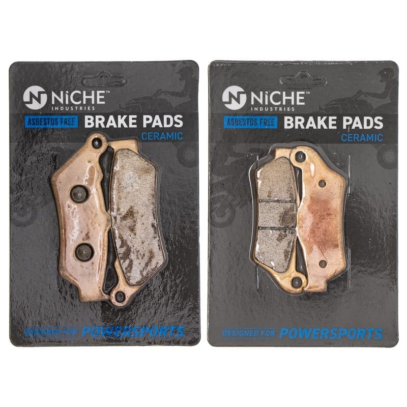 NICHE Brake Pad Set for Harley-Davidson Street Rod 500 750 Front Rear Ceramic