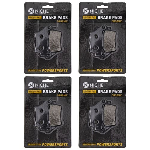 NICHE Brake Pad Set for Husqvarna WR 125 250 BMW F800S Front Rear Organic 4 Pack