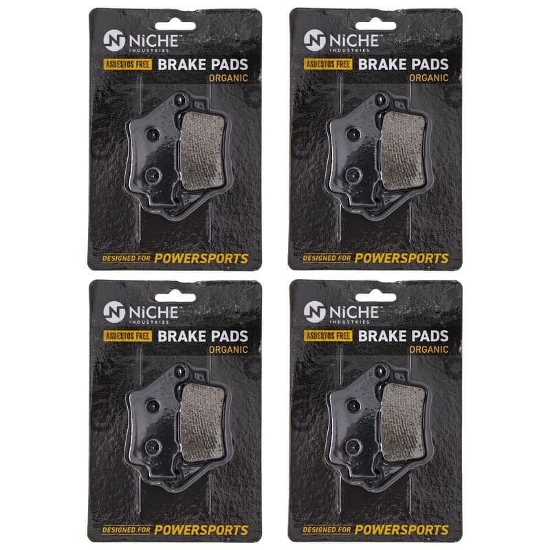 NICHE Brake Pad Set for Husqvarna WR 125 250 BMW F800S Front Rear Organic 4 Pack