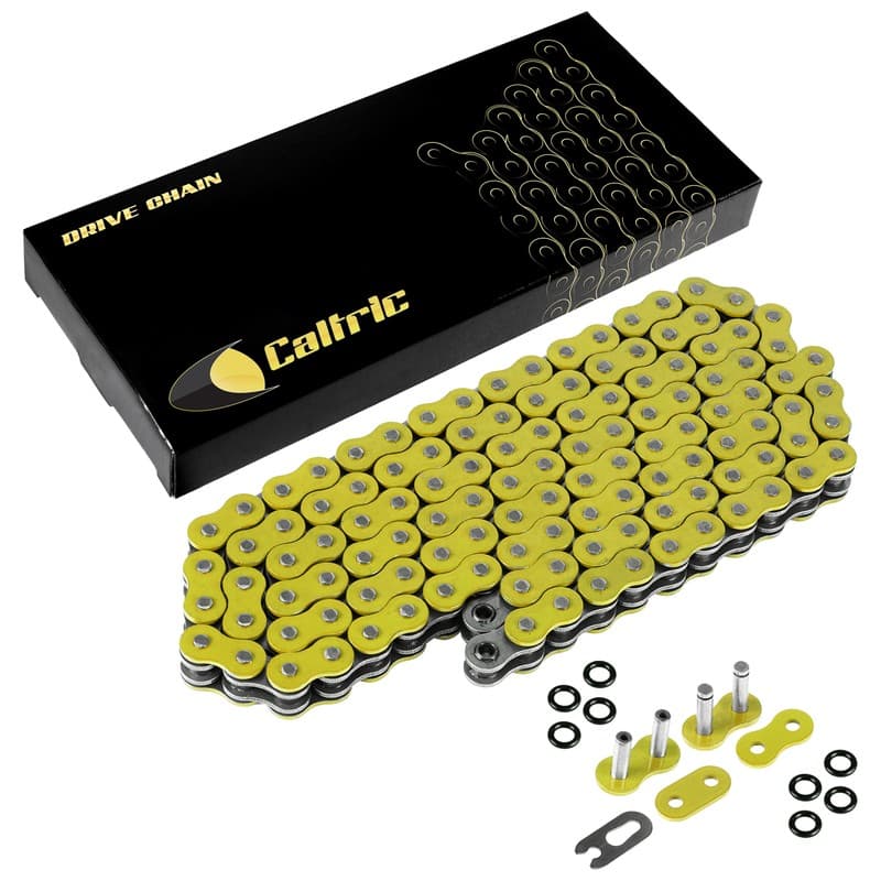 O-Ring Drive Chain for Suzuki RM125 1983 1984 1986-1991 1996-2000 05-08 Yellow