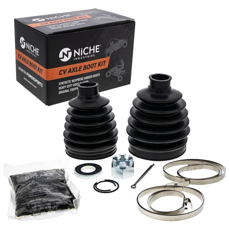 NICHE Front Rear CV Axle Boot Kit for Textron 654352 Havoc X Stampede XT XTR UTV
