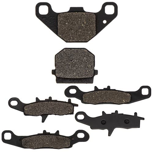 NICHE Brake Pad Kit for Kawasaki KFX450R 43082-0077 Front Rear Semi-Metallic
