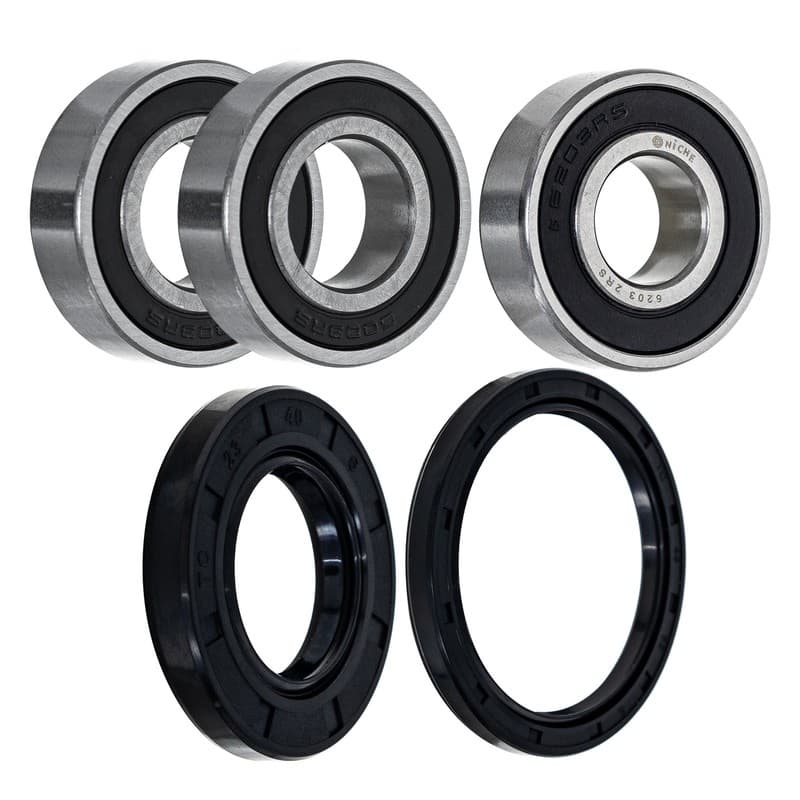 NICHE Wheel Bearing Seal Kit for Yamaha YFM200 225 350ER Moto 4 6203-2RS