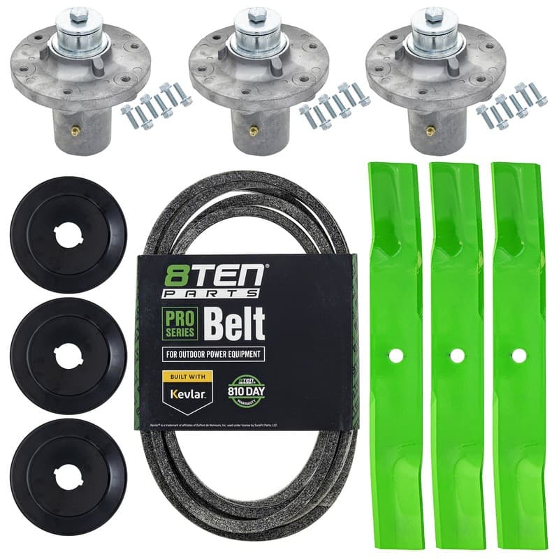 8TEN Blade Spindle Belt Kit for Simpicity Courier 52-Inch 1756152AYP 84003174
