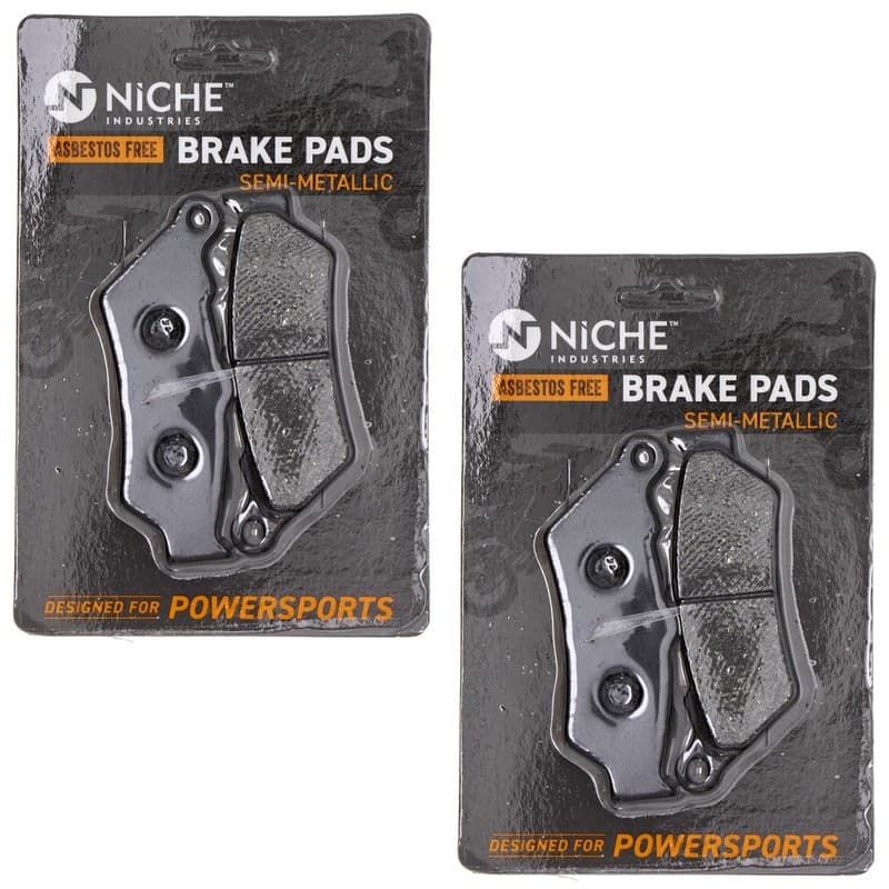 Brake Pad Set for Harley-Davidson Street 500 Front Rear Semi-Metallic 2 Pack