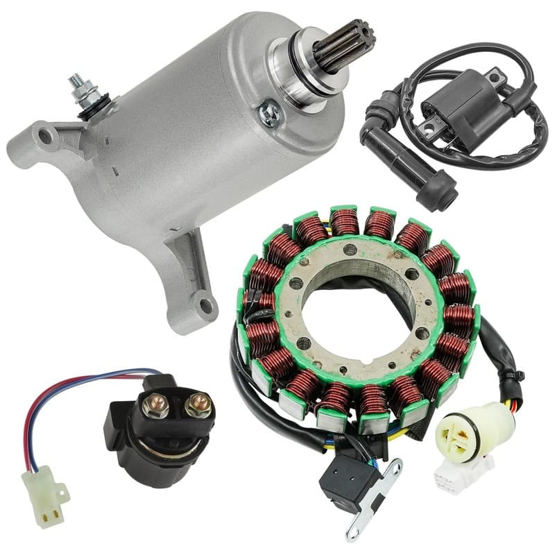 Stator Starter Solenoid Ignition Coil for Yamaha Warrior 350 YFM350 2002-2004
