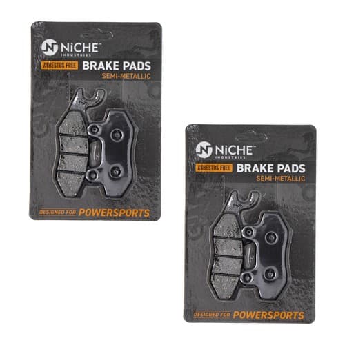 NICHE Brake Pad Set for Yamaha Phazer Mountain Lite GT Rear Semi-Metallic 2 Pack